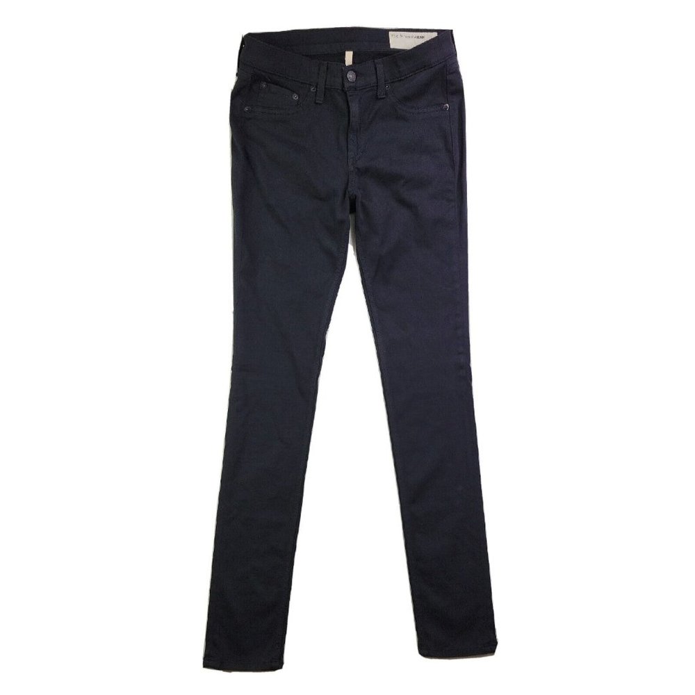 Rag & Bone Women's 28 Black Legging Jegging Skinny Jean Stretch Back Pocket Soft